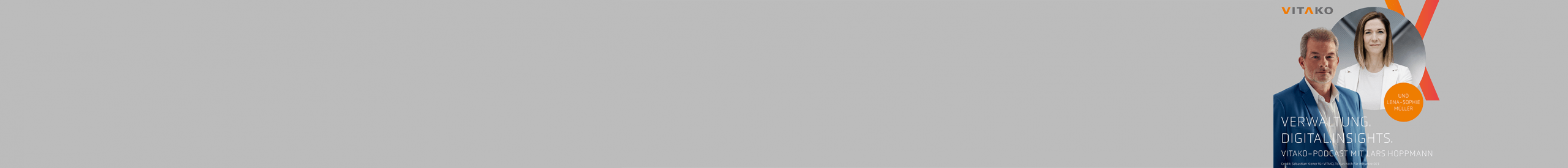 Podcast-E01-Banner Beitrag: VITAKO Podcast Verwaltung.Digital.Insights. Folge 01: Digitale Souveränität neu denken mit Lena-Sophie Müller