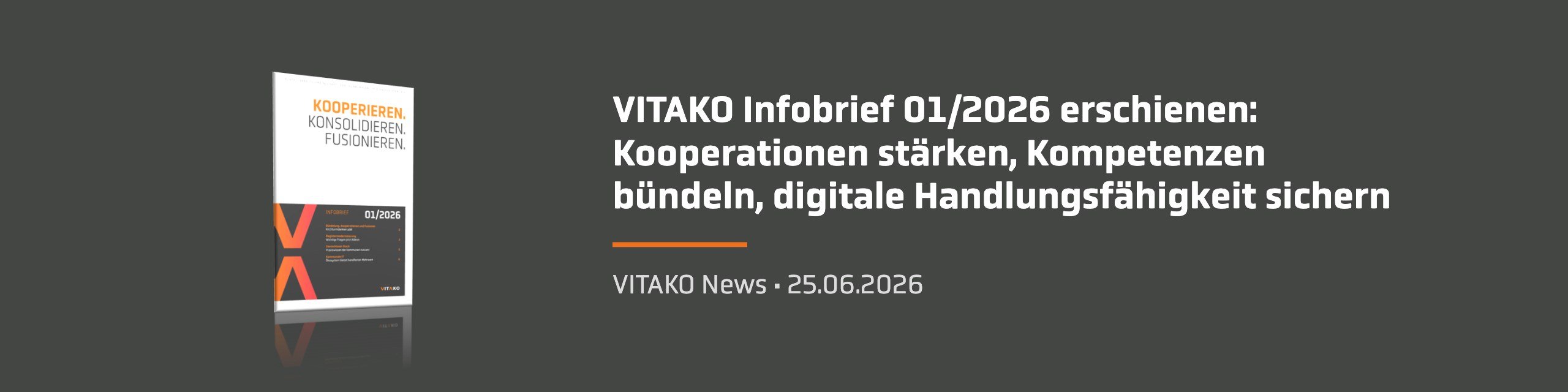 VITAKO Infobrief 01/2026 erschienen: Kooperationen stärken, Kompetenzen bündeln, digitale Handlungsfähigkeit sichern