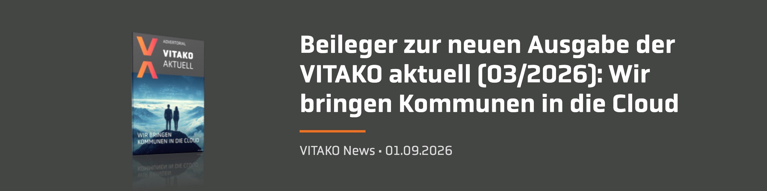Beileger zur neuen Ausgabe der VITAKO aktuell (03/2026): Wir bringen Kommunen in die Cloud