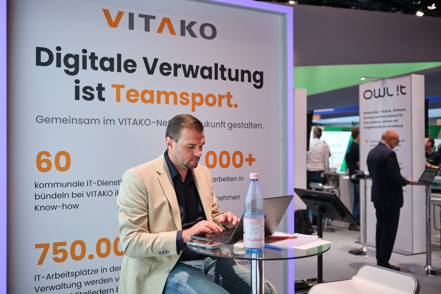 „Digitale Verwaltung ist Teamsport.“ – der VITAKO-Stand am dritten Messetag.